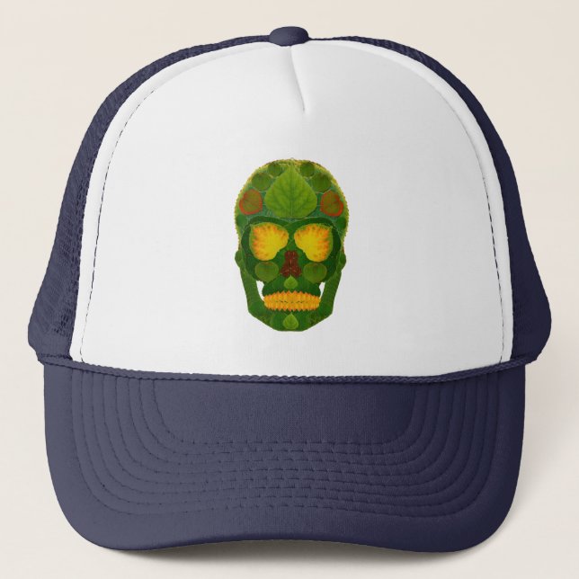 Aspen Löv Skull 9 Truckerkeps (Framsida)
