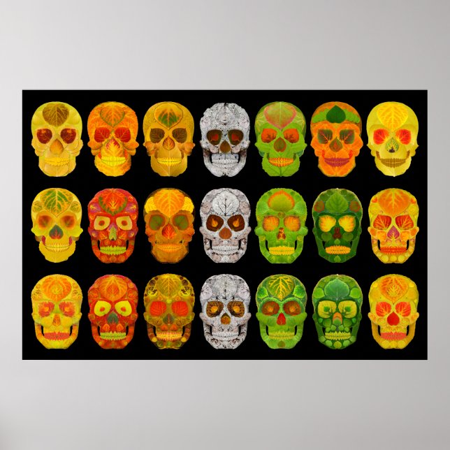 Aspen Löv Skull Poster 2018 (Framsidan)
