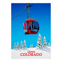 Aspen Ski Poster