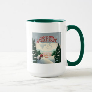 Aspen Skier Colorado Mugg