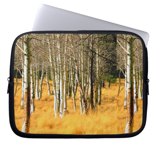 aspen skogen laptop sleeve (Framsidan)