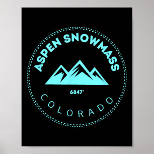 Aspen Snowm Colorado Mountain Town - Förhöjd Co S Poster