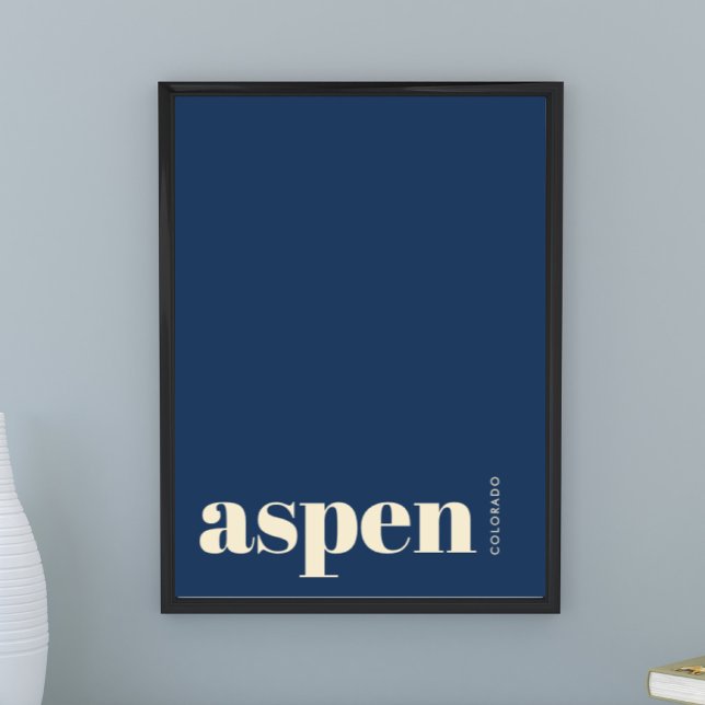Aspen Snowmass Colorado modern stad Poster (Skapare uppladdad)