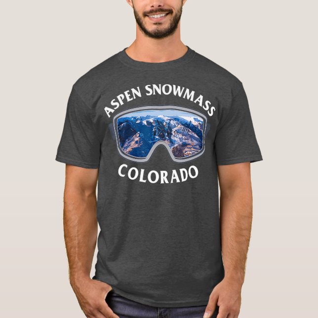 Aspen Snowmass Colorado Ski Snowboard T Shirt (Framsida)