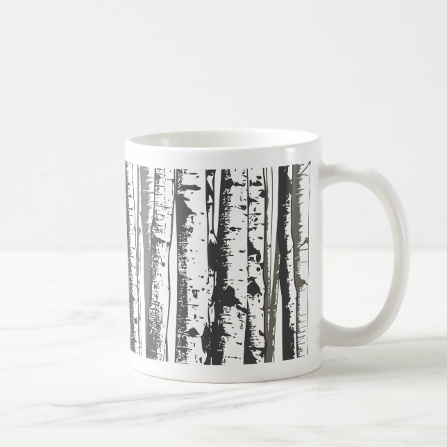 aspen träd kaffemugg (Höger)