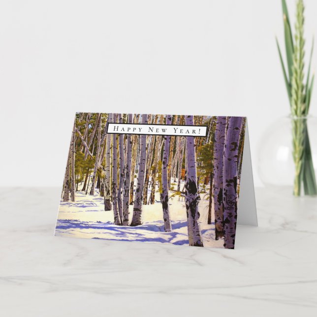 Aspen Träd-skogen i Flagstaff, AZ Kort (Framsida)