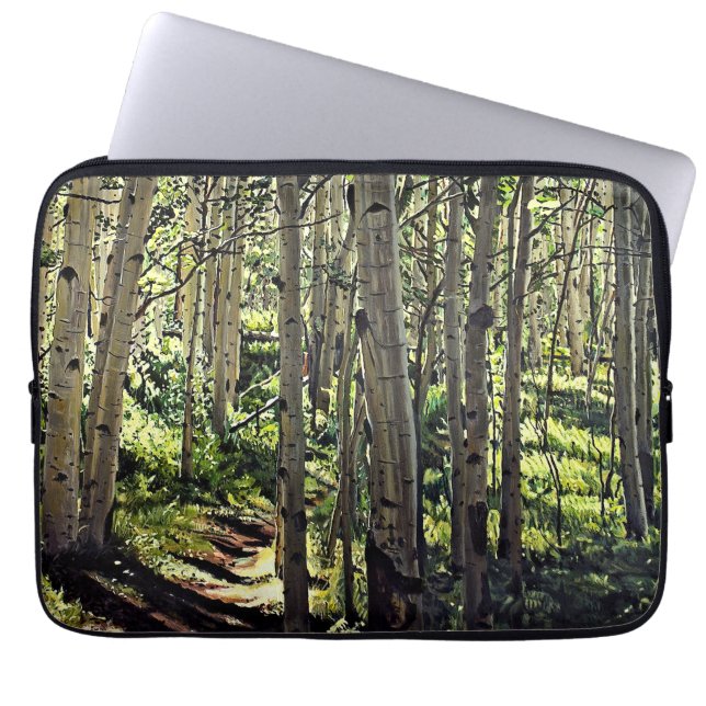 Aspen Träd Woodland Laptop Fodral (Framsidan)