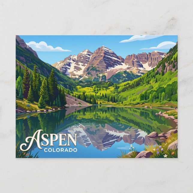 Aspen USA Vykort (Framsida)