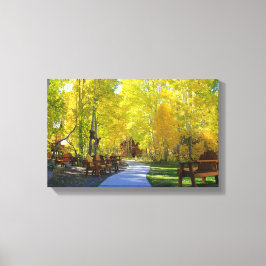 "Aspen Walkway", hösten, Wrapped Canvas