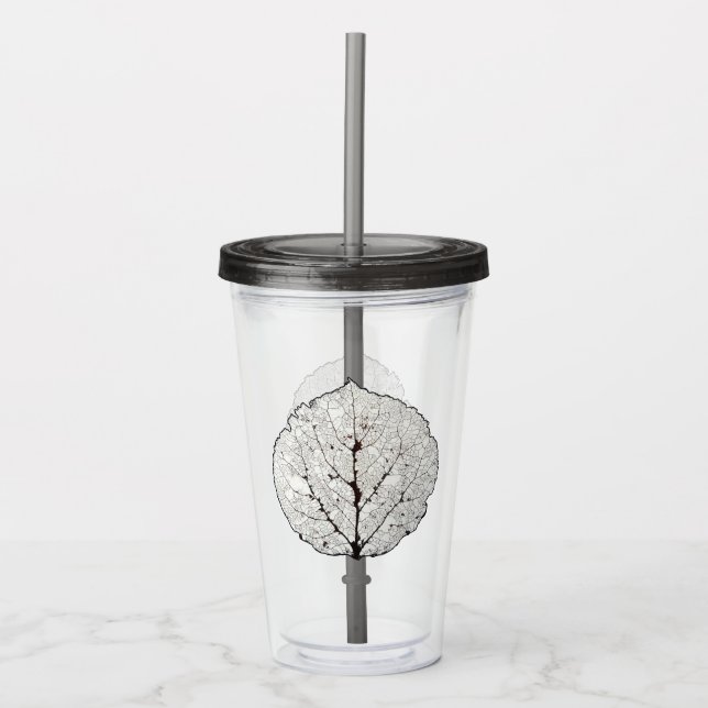 Aspenbladsskelett 1 take away mugg (Framsida)