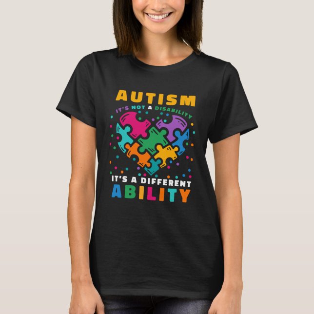 Asperger Syndrome Awareness for Mom Dad Aunt with  T Shirt (Framsida)