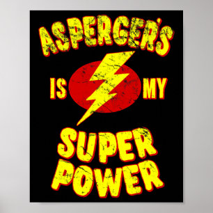 Aspergers är min superkraft poster
