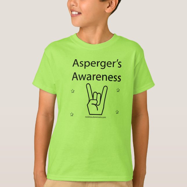 Aspergers Awareness T Shirt (Framsida)