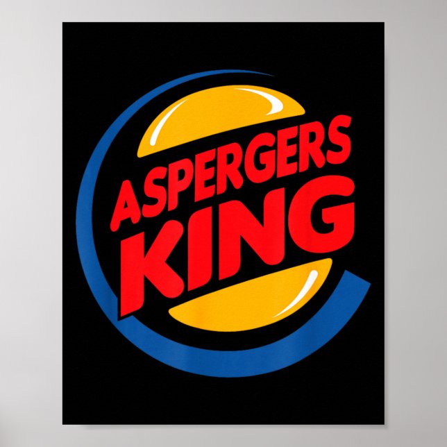 Aspergers Medvetenhet Skjorta Syndrom Neurodiversi Poster (Framsidan)