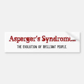 Aspergers syndrom..., utvecklingen av mutor... bildekal