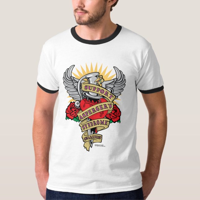Aspergers syndromdolk tee shirt (Framsida)