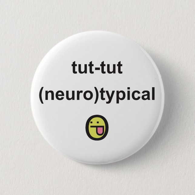Aspergers Syndrome Awareness Badge neuro-typisk Knapp (Framsida)