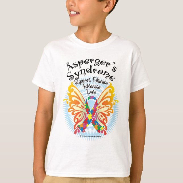 Aspergers Syndrome Butterfly 3 Tröja (Framsida)
