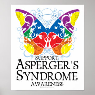 Aspergers Syndrome Butterfly Poster
