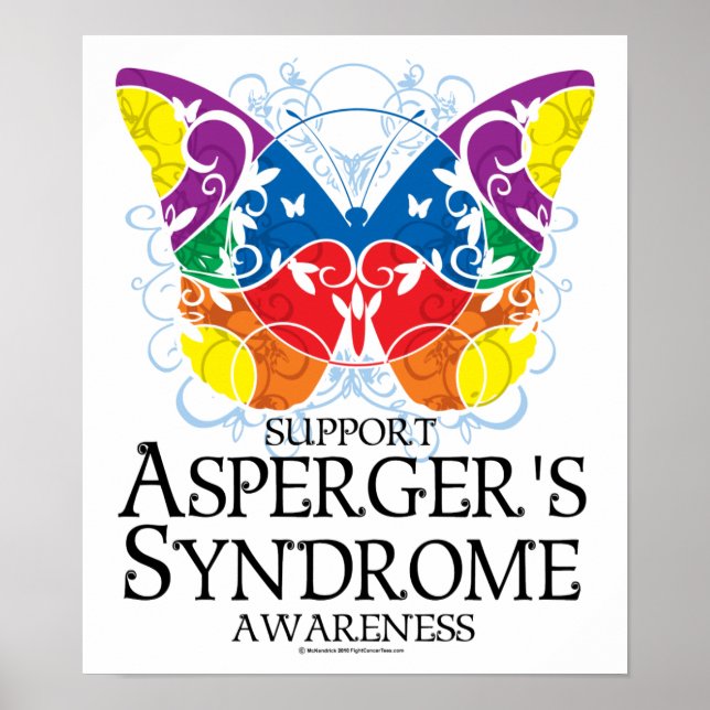 Aspergers Syndrome Butterfly Poster (Framsidan)