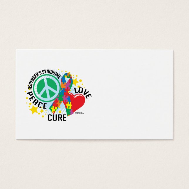 Aspergers Syndrome PLC Visitkort (Framsidan)