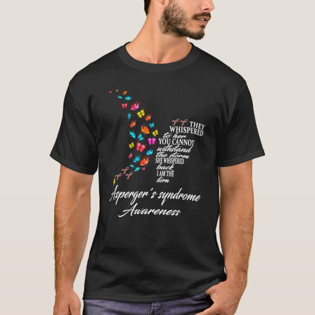 Aspergers Syndrome Warrior T Shirt (Framsida)