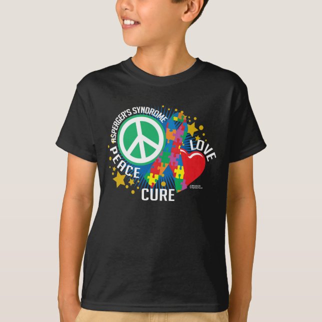 Aspergers syndromPLC T-shirt (Framsida)