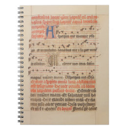 Asperges mig - Gregoriant Chant Medieval Manuscrip Anteckningsbok