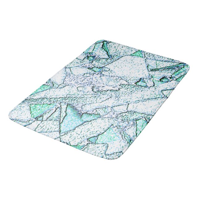 Áspero como rocha, num misto de ciano e menta badrumsmatta (Vinklad)