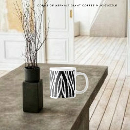 Aspfalts kordrar jumbo mugg