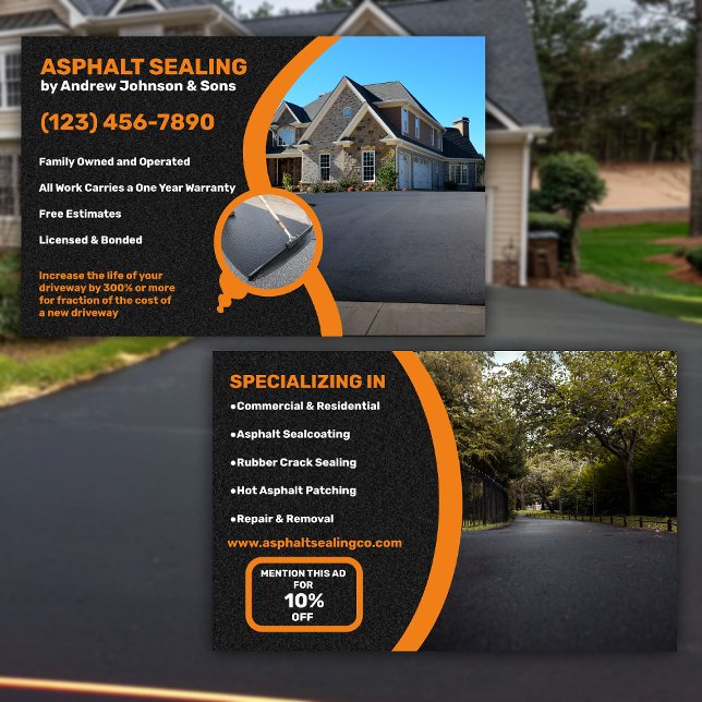 Asphalt Driveway Sealing Company Flygblad (Skapare uppladdad)