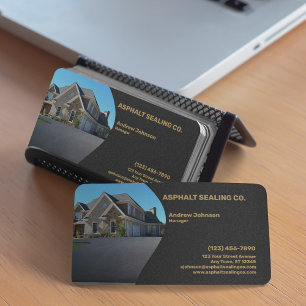 Asphalt Driveway Sealing Company Visitkort