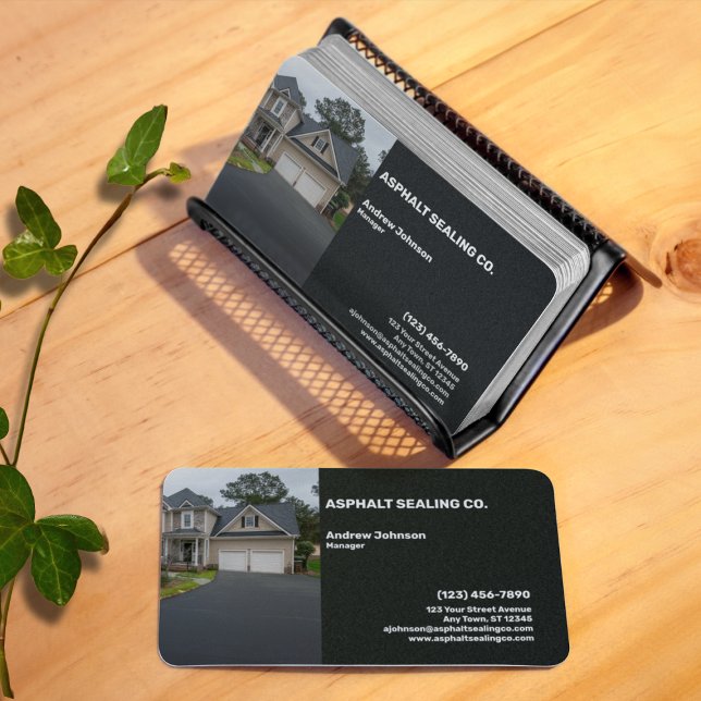 Asphalt Driveway Sealing Company Visitkort (Skapare uppladdad)