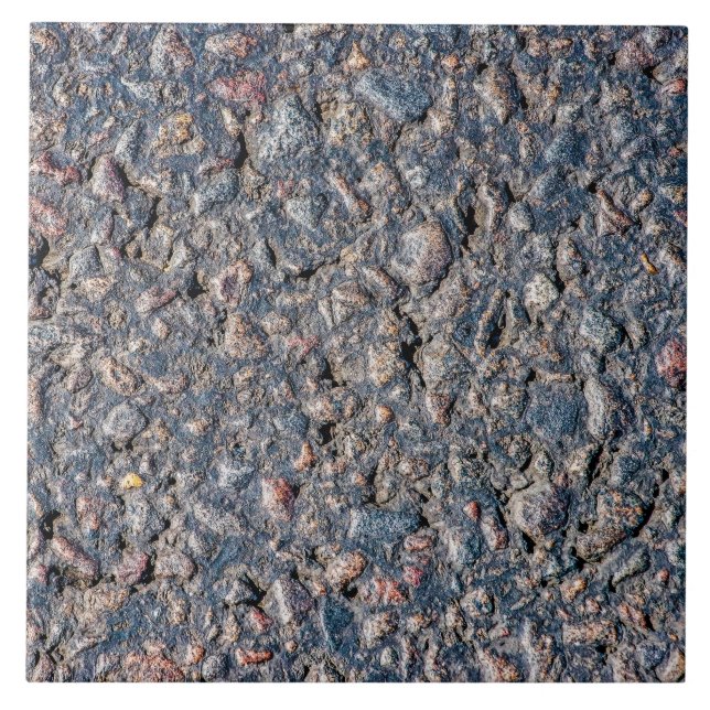 Asphalt och småstarna struktur kakelplatta (Framsidan)