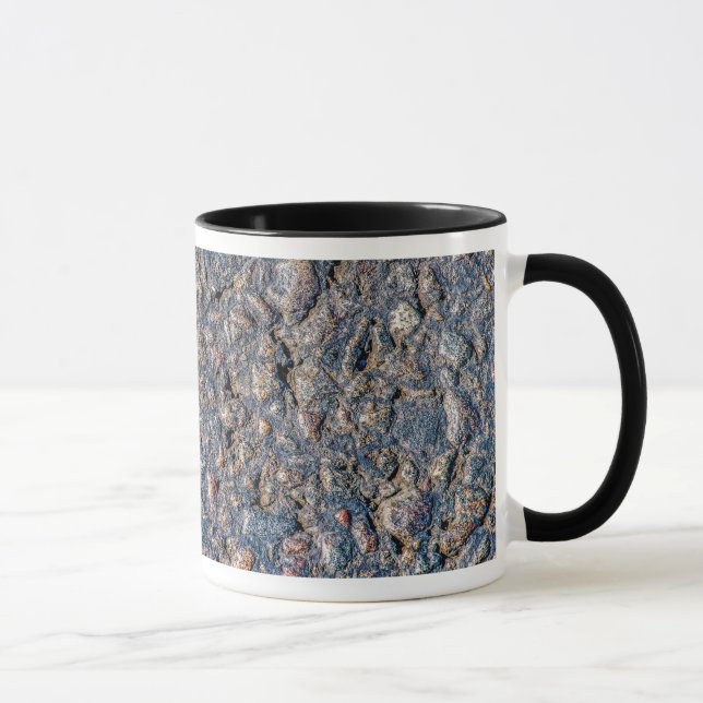 Asphalt och småstarna struktur mugg (Höger)