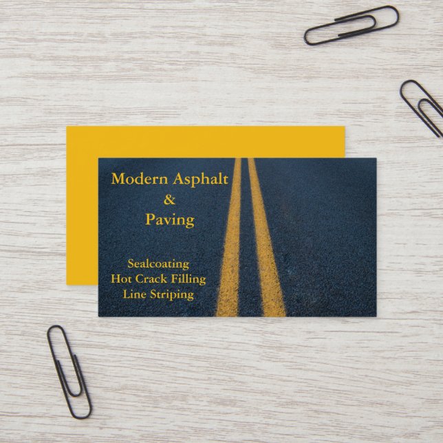 Asphalt & Pave/Driveway Construction Services Visitkort (Fram/Back In Situ)
