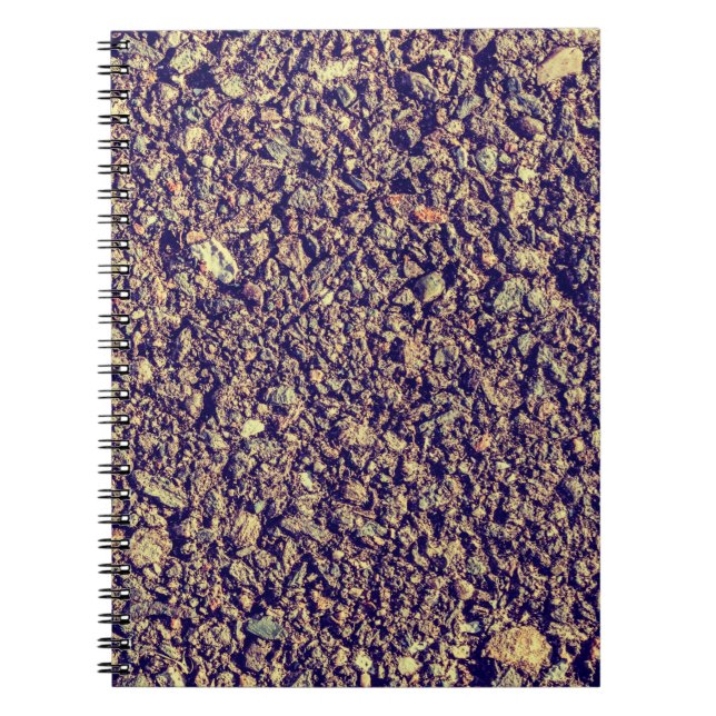 Asphalt textureabstrakt, asfalt, hemdekoder, baksi anteckningsbok (Framsidan)