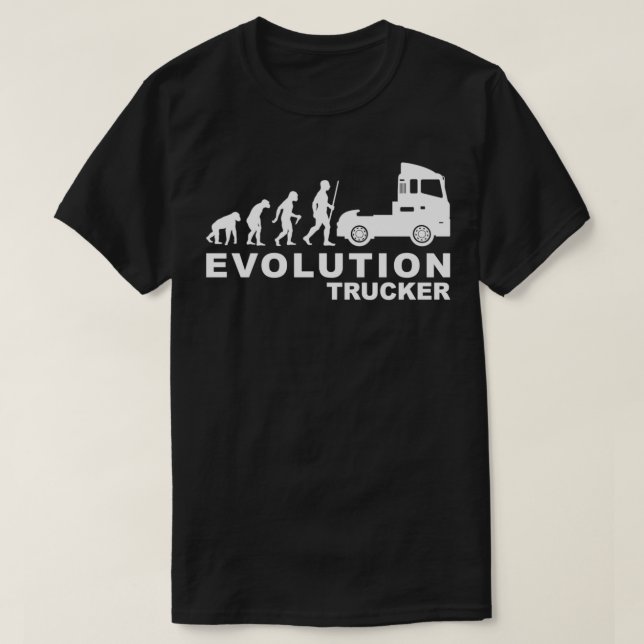 Asphalt Warrior Trucker Evolution T Shirt (Design framsida)