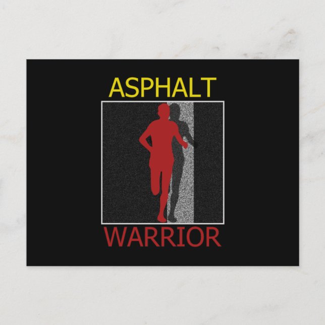 Asphalt Warrior Vykort (Framsida)