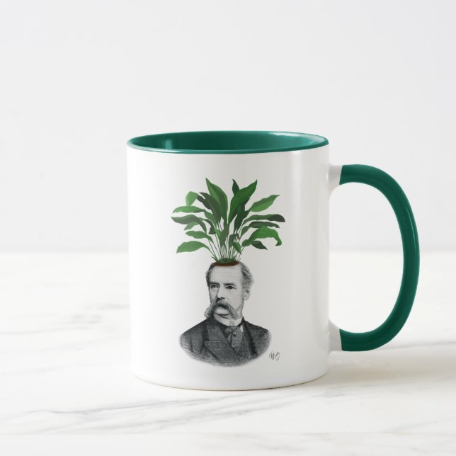 Aspidistra Head Plant Head Mugg (Höger)