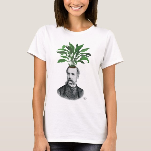 Aspidistra Head Plant Head Tee Shirt (Framsida)