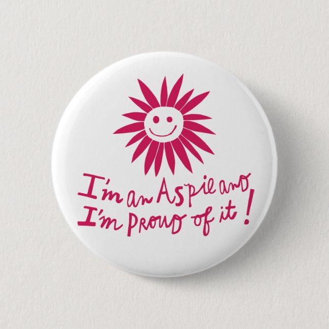 Aspie pride knäppas knapp (Framsida)