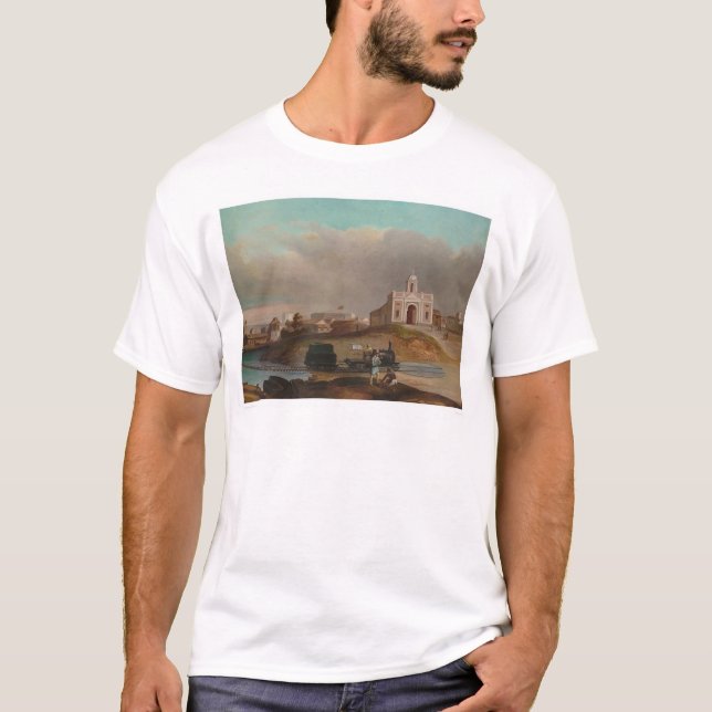 Aspinwall Kalifornien järnväg (1160) Tee Shirt (Framsida)