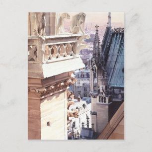 "Aspire" Architecture Church Watercolor Vykort