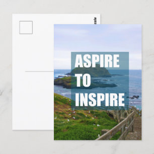 Aspire att inspirera vykort