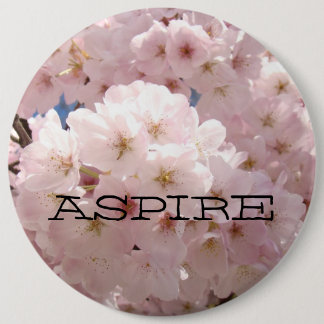 ASPIRE-knapp anpassad Rosa Blomster Blommor Knapp