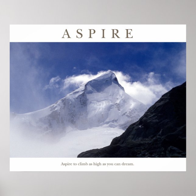 Aspire - Mt Aspiring Poster (Framsidan)