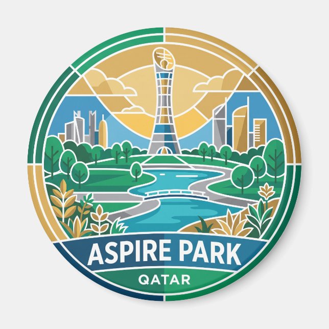 Aspire Park Qatar Magnet (Framsidan)