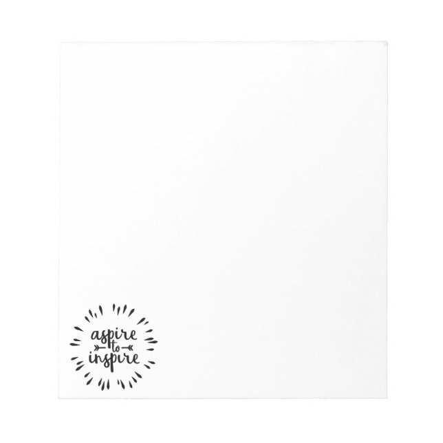 Aspire till Inspire-Anteckningsblocket Anteckningsblock (Framsida)