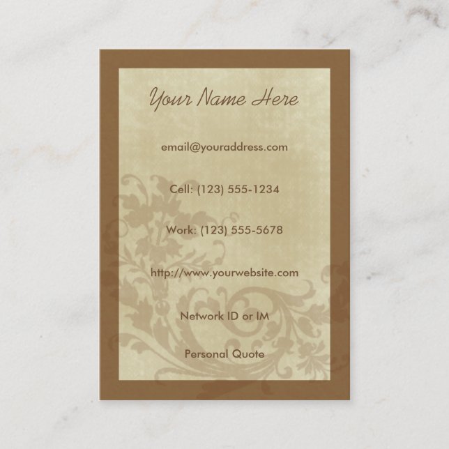 Aspirera den stads- designen profilerar kortet visitkort (Framsida)